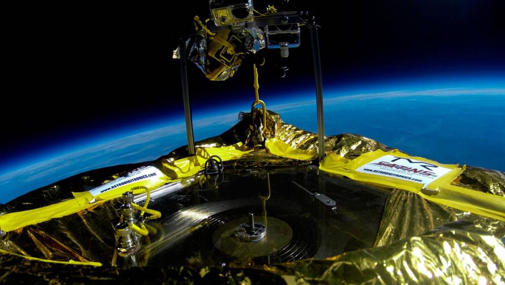 First vinyl played record in space Aerospace, Defence & Marine