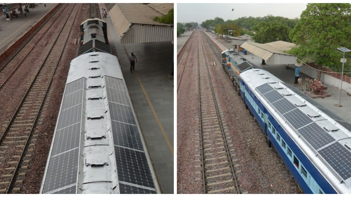 India rolls out solar-powered train coaches that'll will save thousands of litres of diesel