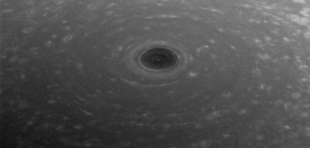 Cassini spacecraft reveals the bizarre vortex at the center of Saturn’s ‘hexagon’