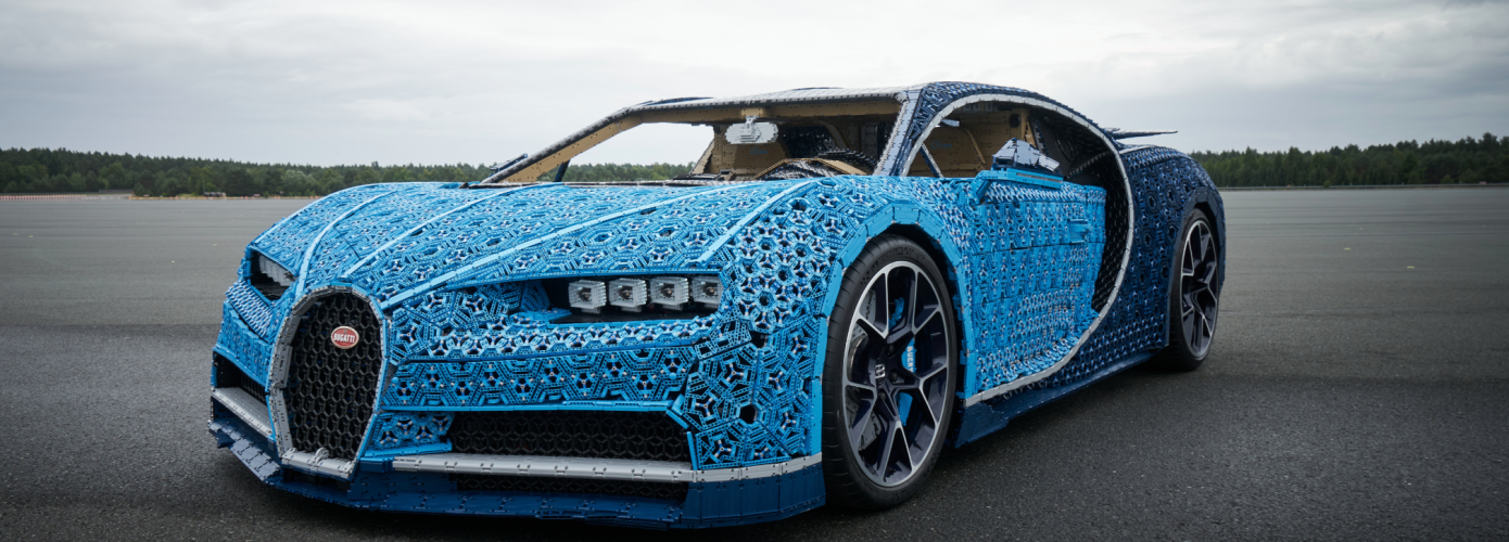 LEGO create a drivable Bugatti