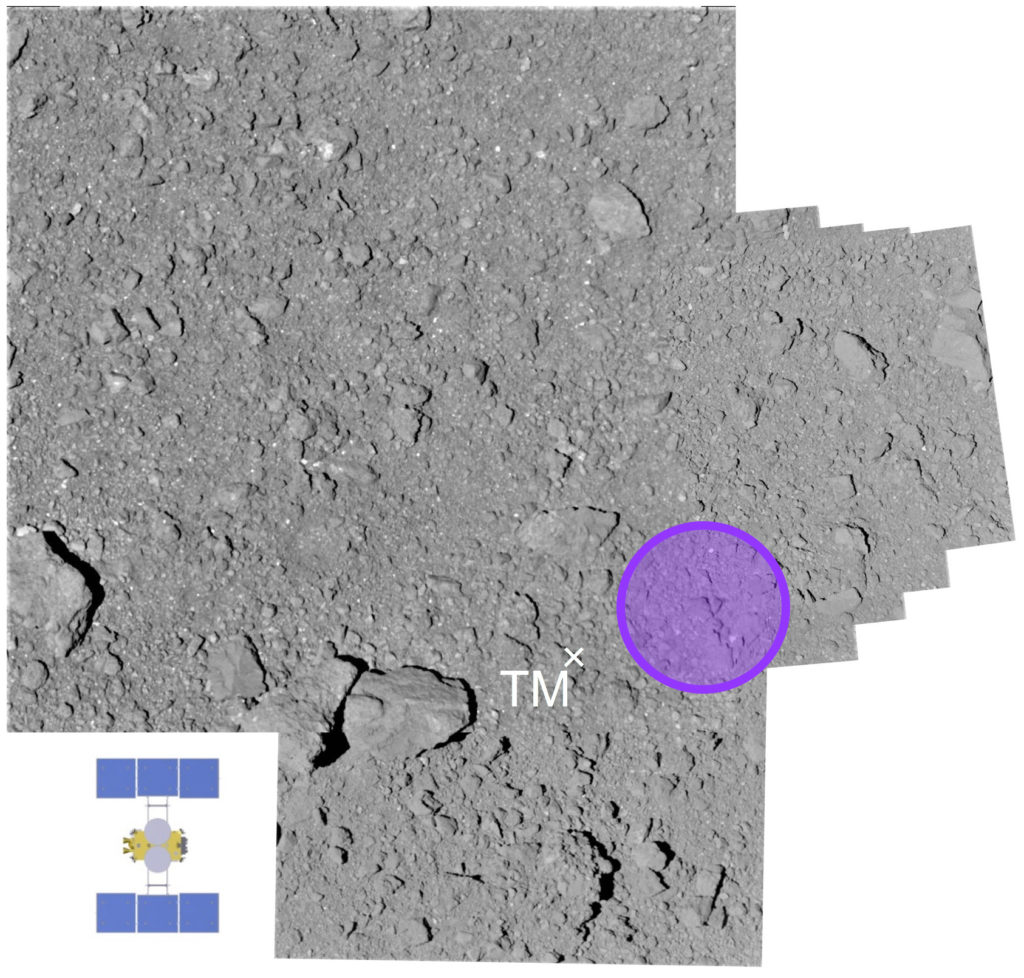 Japan's Hayabusa-2 spacecraft reveals touch down marks 2 Japan's Hayabusa-2 spacecraft reveals touch down marks Breakthroughs, Space