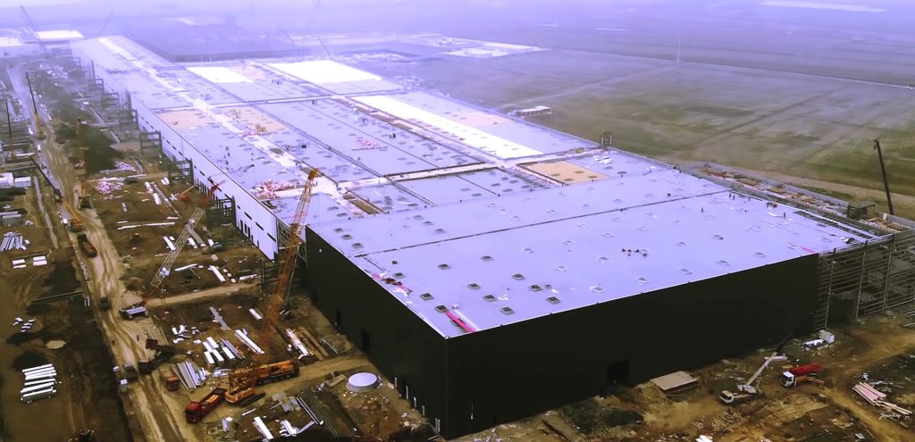Drone Video Reveals the scale of Tesla’s Shanghai Gigafactory 3