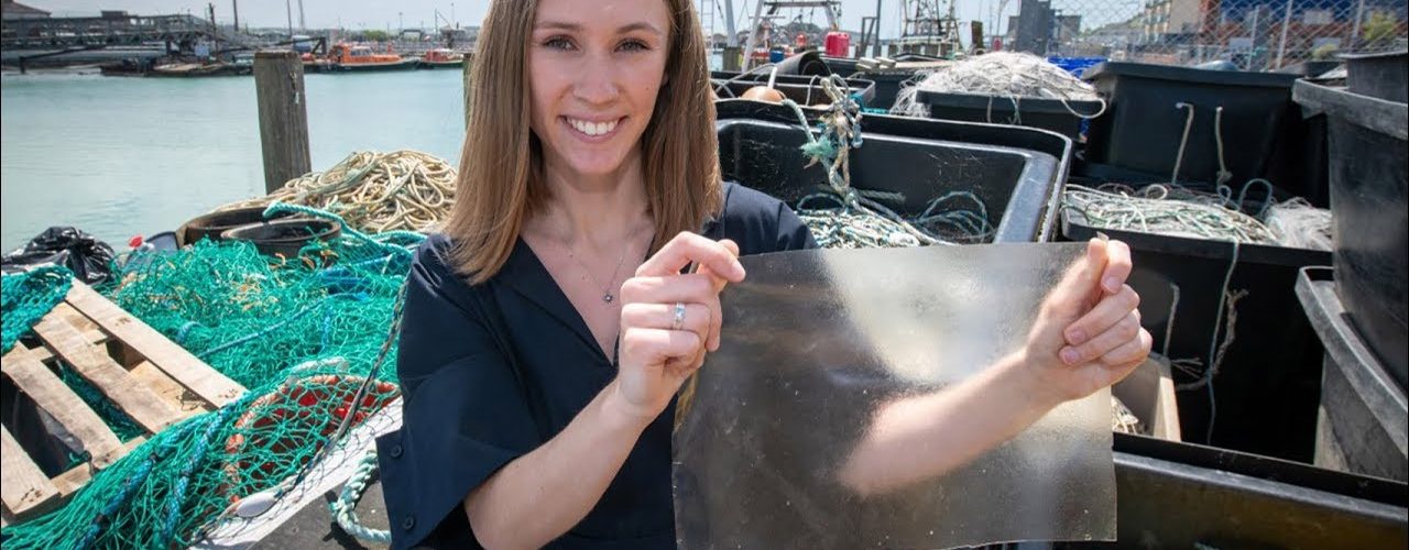Fish scale bioplastic nets UK James Dyson Student Award