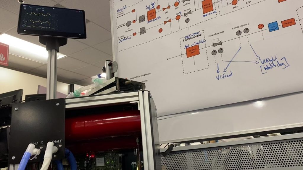 Tesla Unveils Prototype Ventilator
