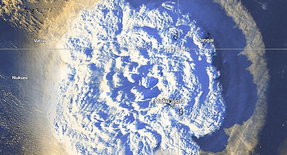 Tonga eruption: we are watching for ripples of it in space