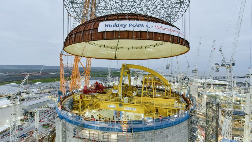 Lifting the Dome at Hinkley Point C Marks Major Milestone