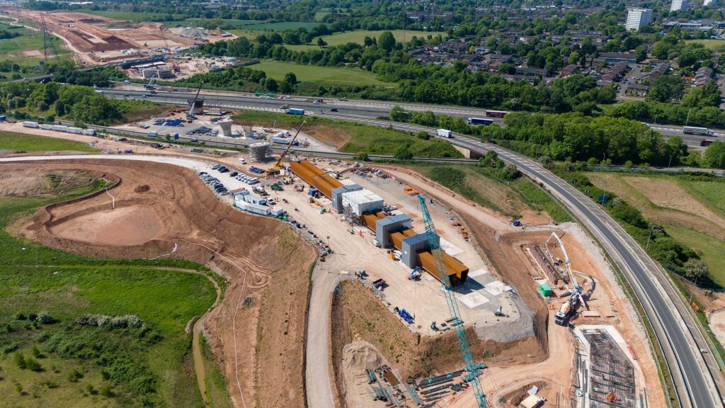 HS2 M6 Viaduct Construction: Multi-Stage Sliding Technique Minimizes Motorway Disruption Automotive & Transport