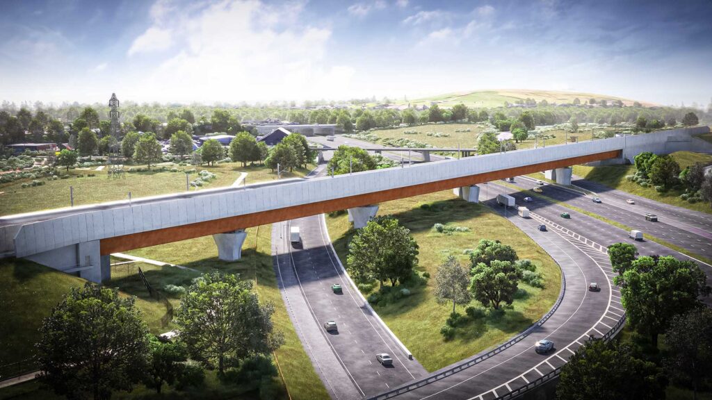 HS2 M6 Viaduct Construction: Multi-Stage Sliding Technique Minimizes Motorway Disruption Automotive & Transport