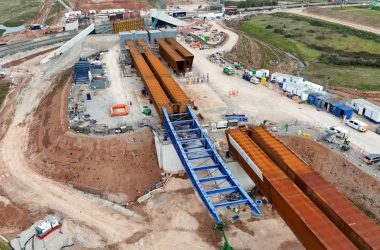 engineering careers HS2 M6 Viaduct Slide: 1,250-Tonne Steel Deck Moves Over Motorway
