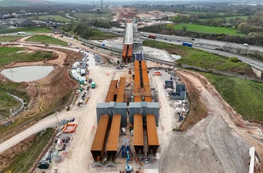 engineering careers HS2 Viaduct M6 Slide Pushes 1,250-Tonne Steel Deck Over a Live Motorway