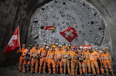 engineering careers Gotthard Tunnel Boring Machine Breaks Through Alpine Rock at 32 Metres a Day