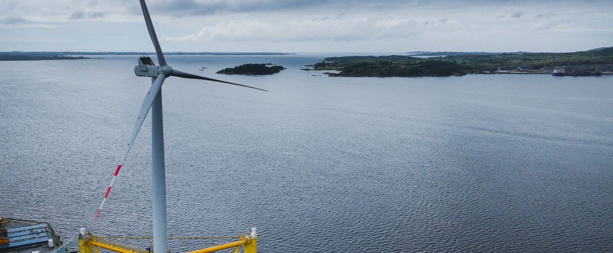 Floating Wind Turbine Ready for North Sea Tow-Out